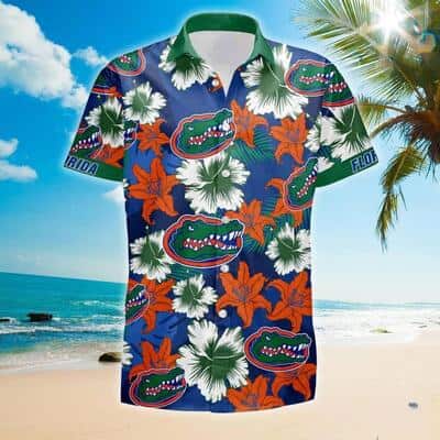 Trendy NCAA Florida Gators Hawaiian Shirt Colorful Flora Gift Ideas For Summer