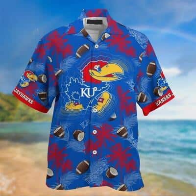 Trendy NCAA Kansas Jayhawks Hawaiian Shirt Aloha Forest Gift For Beach Lovers