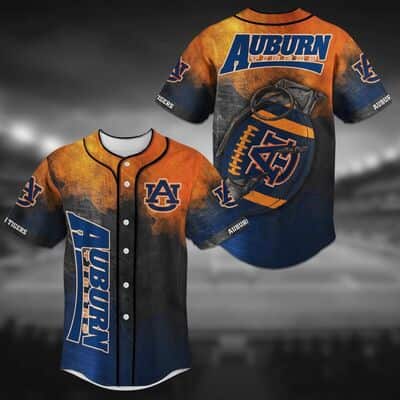 NCAA Auburn Tigers Baseball Jersey Grenade Gift For Dad Who Wants Nothing
