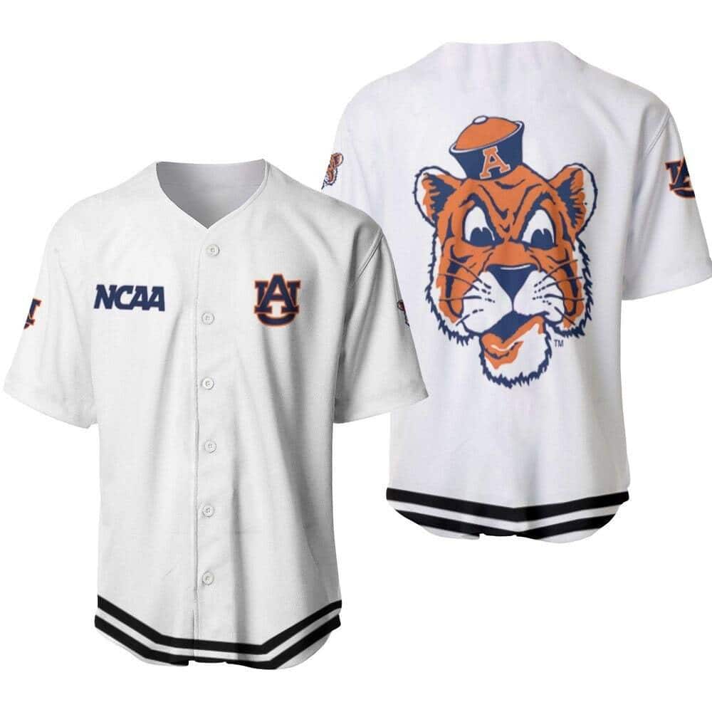 Orange And Blue NCAA Auburn Tigers Baseball Jersey Logo Team Gift For Best  Friend