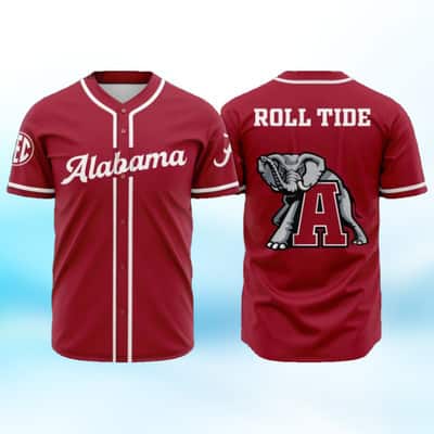 Basic NCAA Alabama Crimson Tide Baseball Jersey Best Gift For Football Players