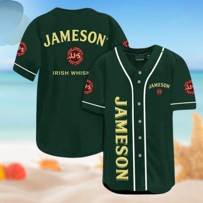 Basic Green Jameson Baseball Jersey Gift For Whiskey Lovers