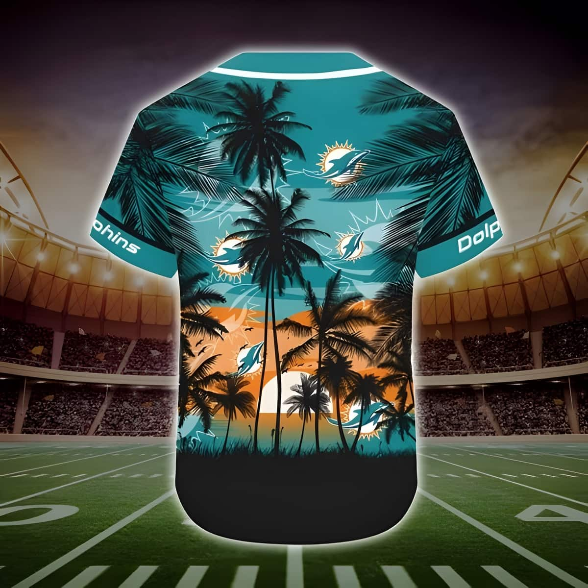 Miami Dolphins Summer Coconut Pattern NFL Hawaiian Shirt, NFL