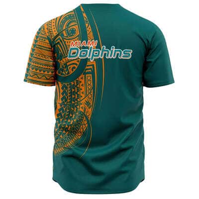Polynesian NFL Miami Dolphins Baseball Jersey Gift For Football Lovers