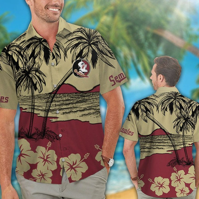 Vintage NCAA Florida State Seminoles Hawaiian Shirt Aloha Beach Gift For Friends