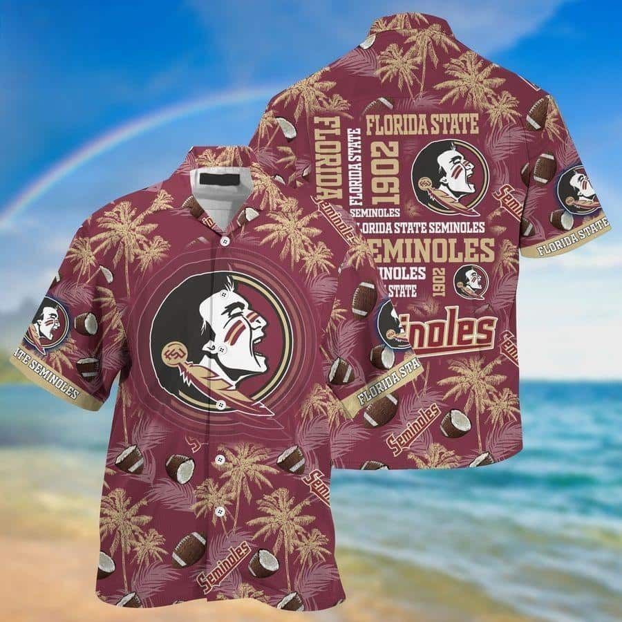 NCAA Florida State Seminoles Flower Hawaiian Shirt 3D Shirt, Unique Florida  State Seminoles Gifts - T-shirts Low Price