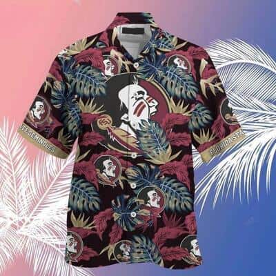 Cool NCAA Florida State Seminoles Hawaiian Shirt Stress Blessed Obsessed Gift For Family