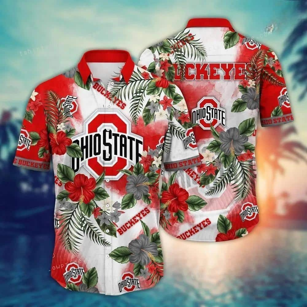 Ohio State Hawaiian Shirt Baby Yoda Logo Ohio State Buckeyes Gift