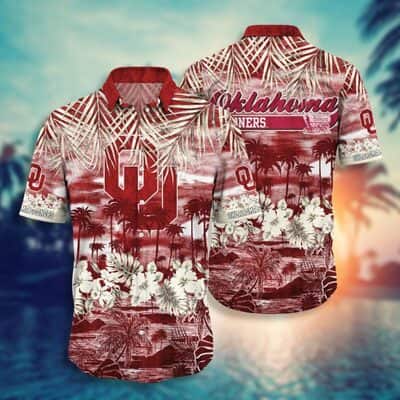 Awesome Aloha NCAA Oklahoma Sooners Hawaiian Shirt Tropical Nature Best Family Gift