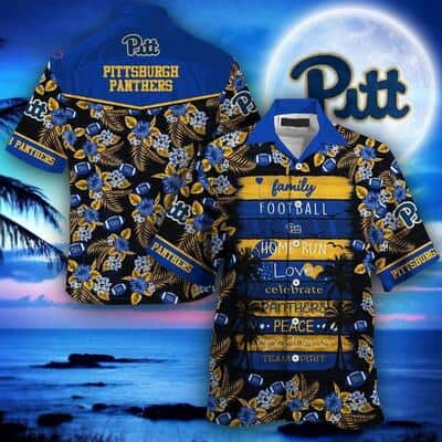 NCAA Pitt Panthers Hawaiian Shirt Family Football Homerun Team Spirit Gift For Friendship