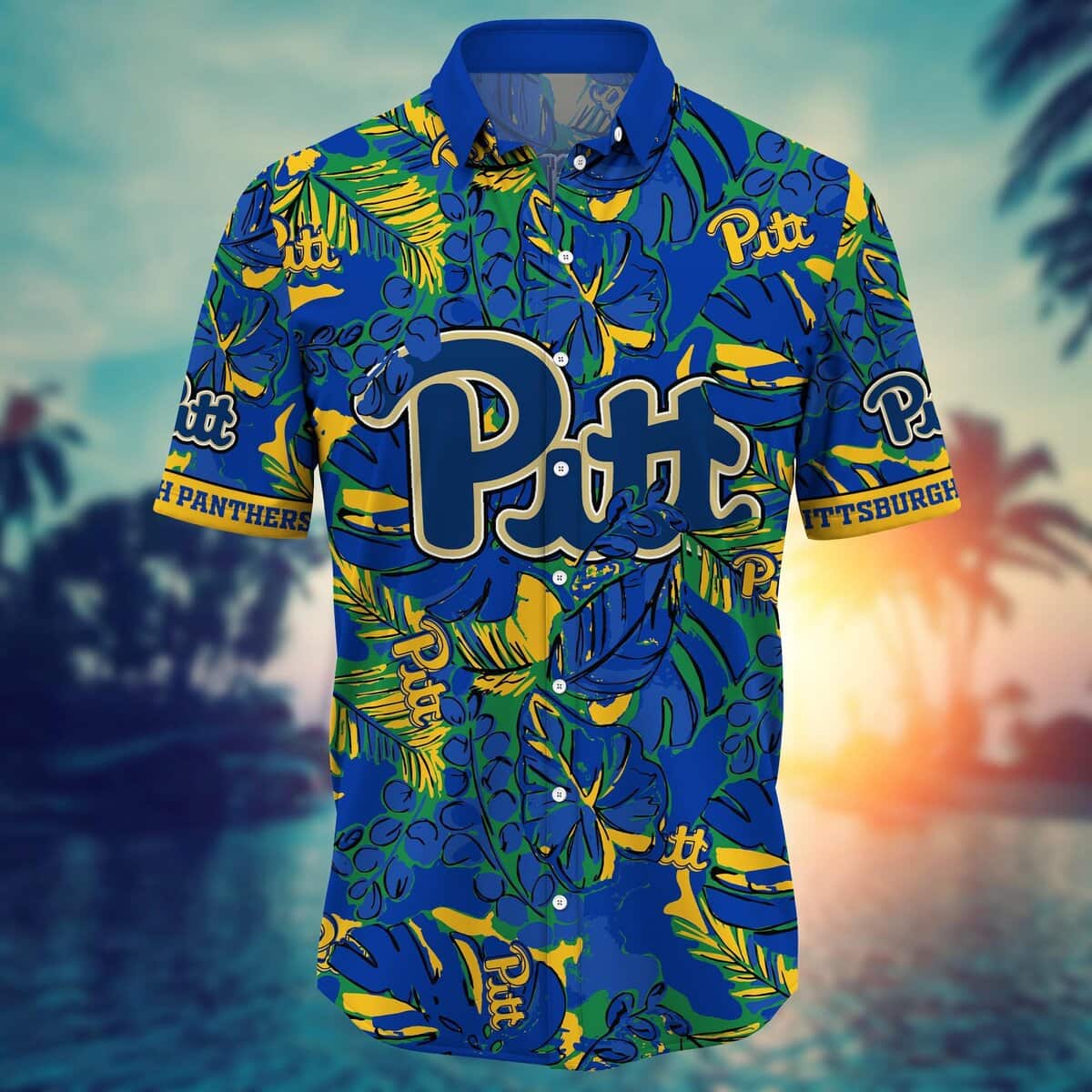 Classic Aloha NCAA Pitt Panthers Hawaiian Shirt Tropical Forest