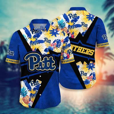 NCAA Pitt Panthers Hawaiian Shirt Tropical Summer Gift For Boyfriend Birthday