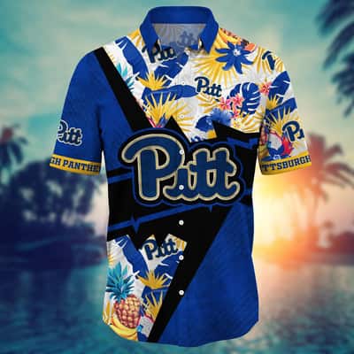 NCAA Pitt Panthers Hawaiian Shirt Tropical Summer Gift For Boyfriend Birthday