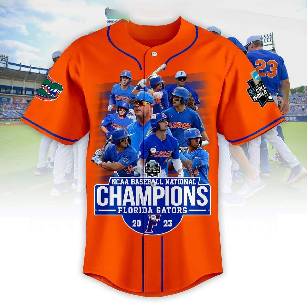 Orange NCAA Baseball National Champions Florida Gators Baseball