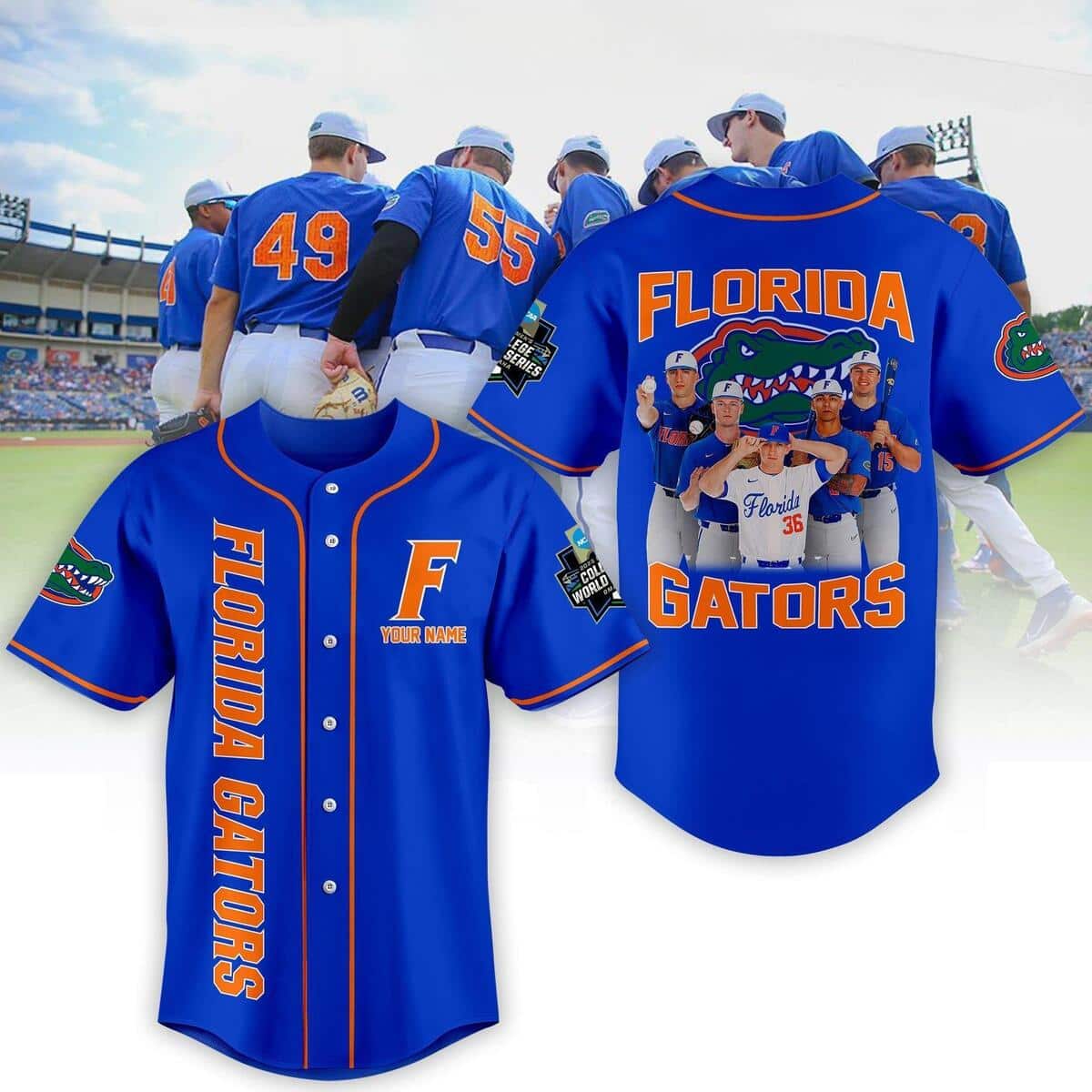 Personalized NCAA Florida Gators Baseball Jersey Custom Name Gift For Best  Friend