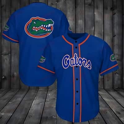 Blue NCAA Florida Gators Baseball Jersey Mascot Logo Gift For Coaches Baseball