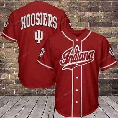 Crimson NCAA Indiana Hoosiers Baseball Jersey Gift For Sports Lovers