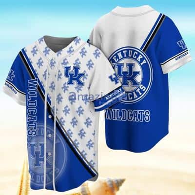 Blue And White NCAA Kentucky Wildcats Baseball Jersey Gift For Sport Lovers