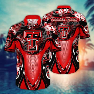 Cool Aloha NCAA Texas Tech Hawaiian Shirt Best Gift For Grandpa