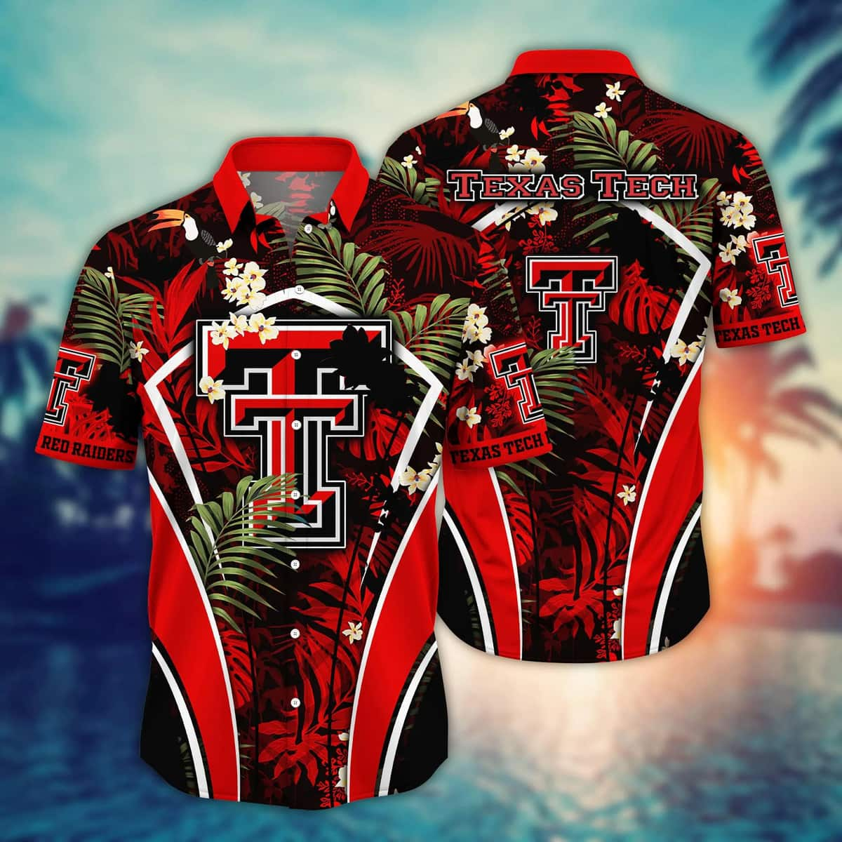 Summer Aloha NCAA Texas Tech Hawaiian Shirt Palm Leaves Best Gift