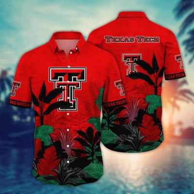 Floral Aloha NCAA Texas Tech Hawaiian Shirt Practical Beach Gift For Cool Dad