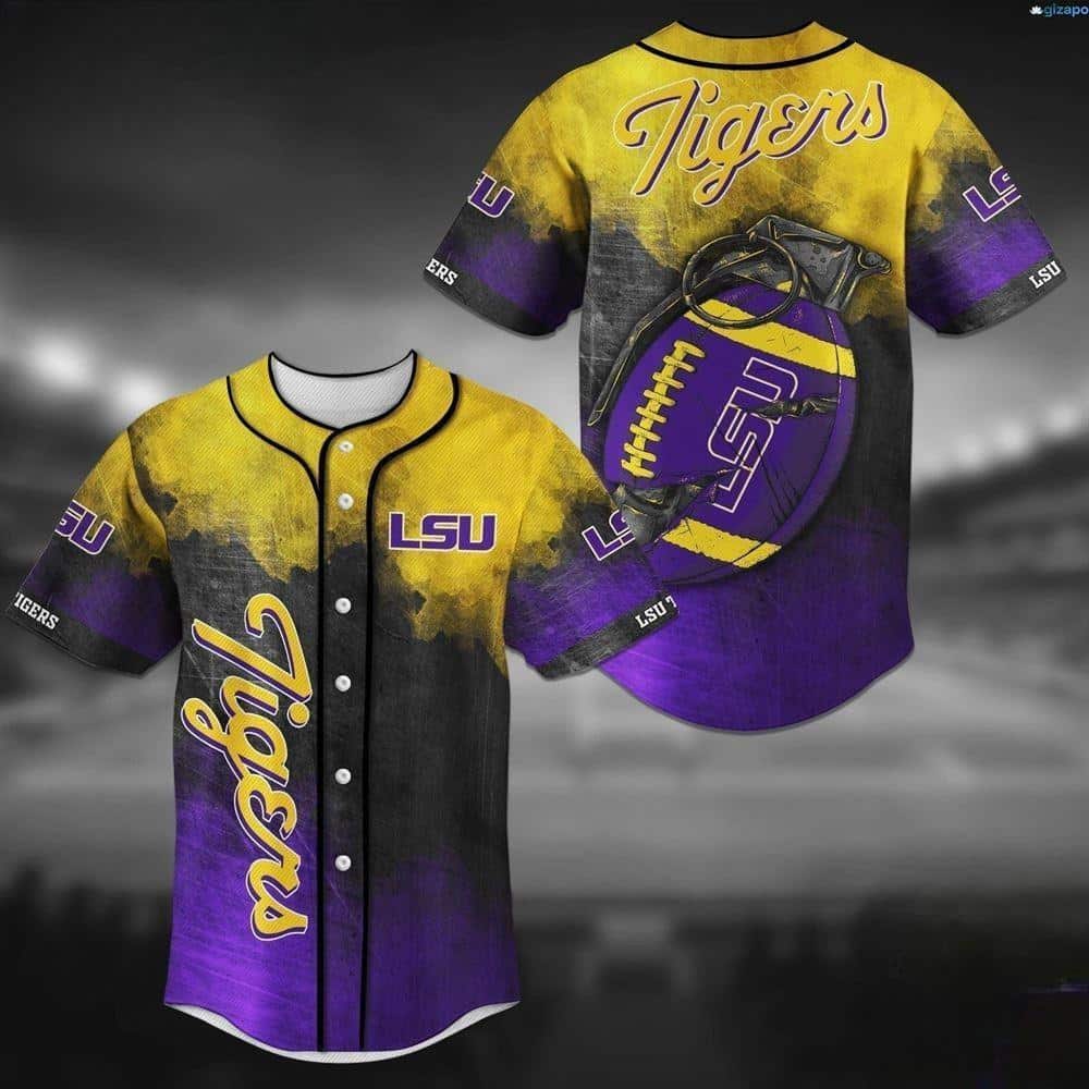 Awesome NCAA LSU Tigers Baseball Jersey Grenade Gift For Football