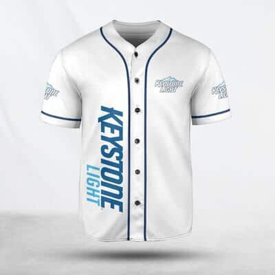 White Keystone Light Baseball Jersey Gift For Friendship