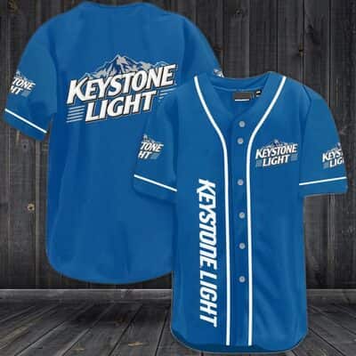 Blue Keystone Light Baseball Jersey Gift For Beer Lovers