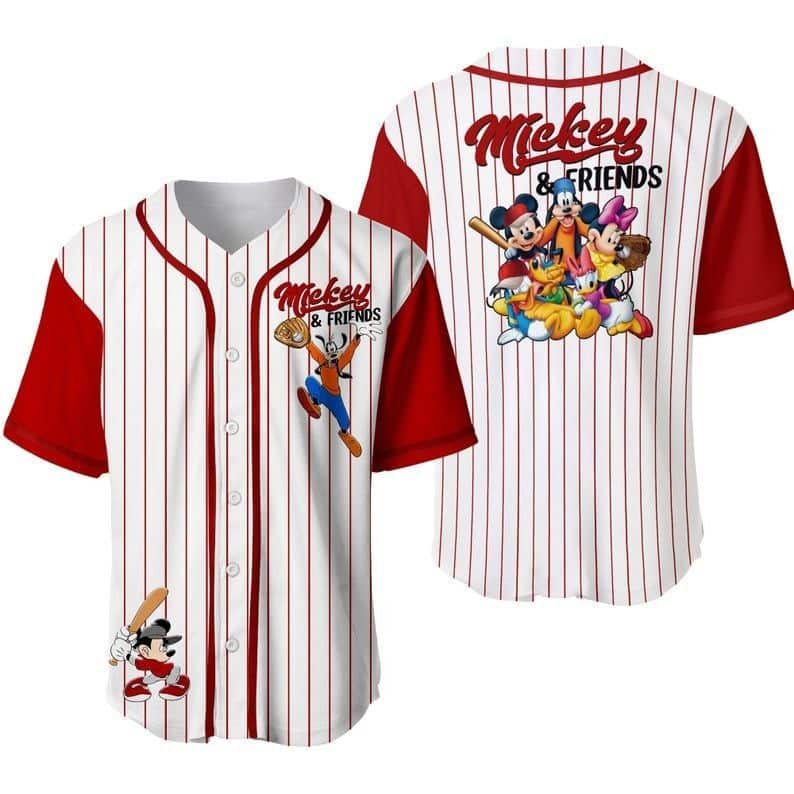 Disney Mickey Mouse Baseball Jersey, Unisex, baseball/softball