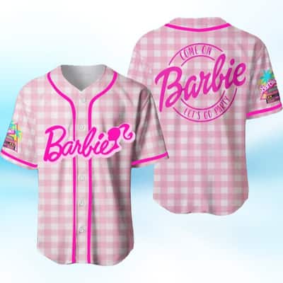 Barbie Baseball Jersey Come On Let's Go Party Gift For Fans