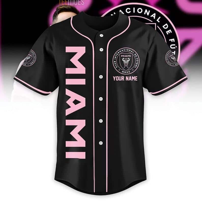Messi Baseball Jersey 10 Inter Miami Custom Name Best Gift For Football  Lovers