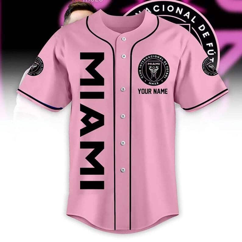 Messi Baseball Jersey 10 Goat Inter Miami Pink Gift For Best Friend