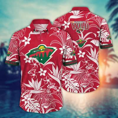 NHL Minnesota Wild Hawaiian Shirt Tropical Forest Gift For Beach Lovers