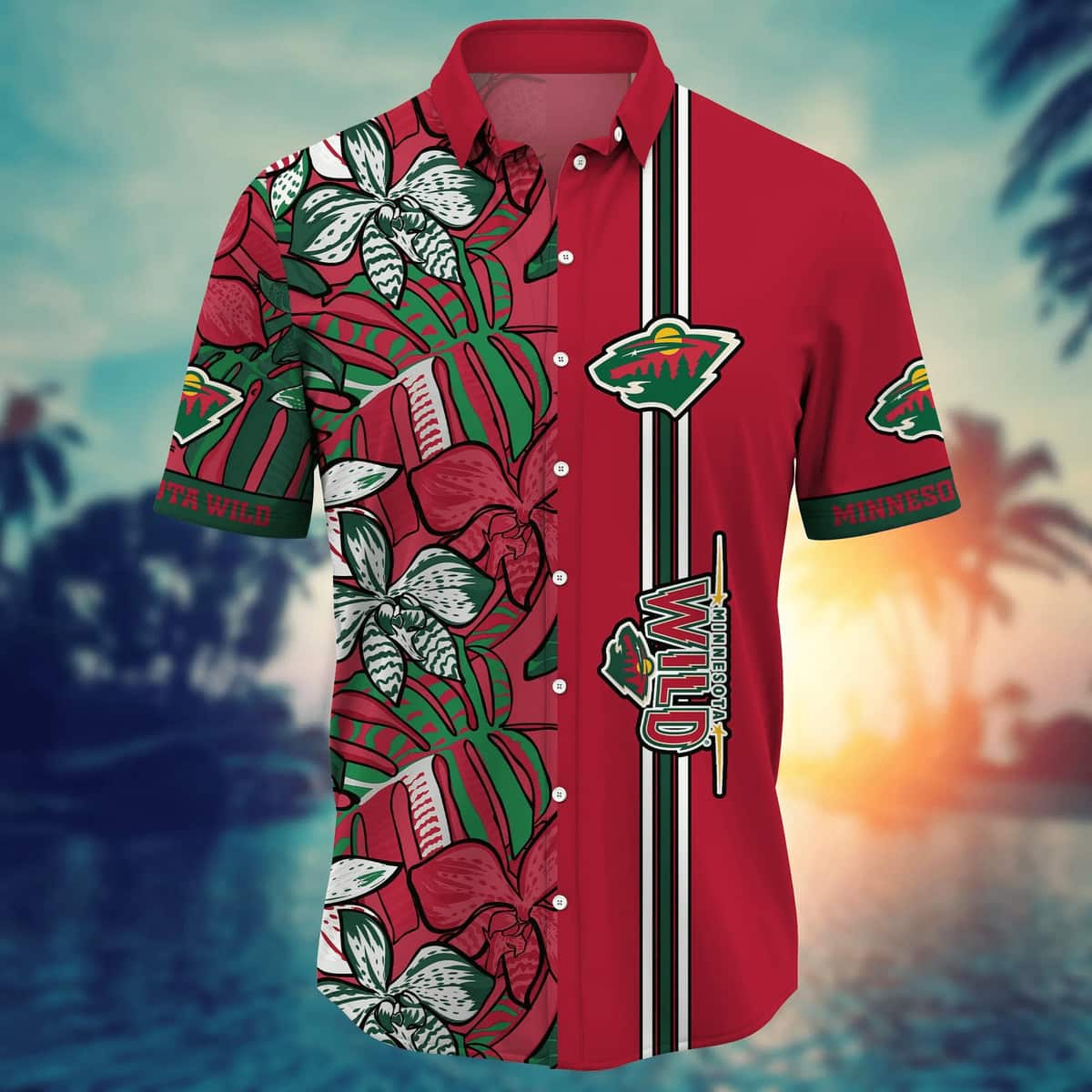 Basic Aloha NHL Minnesota Wild Hawaiian Shirt Gift For Best Friend