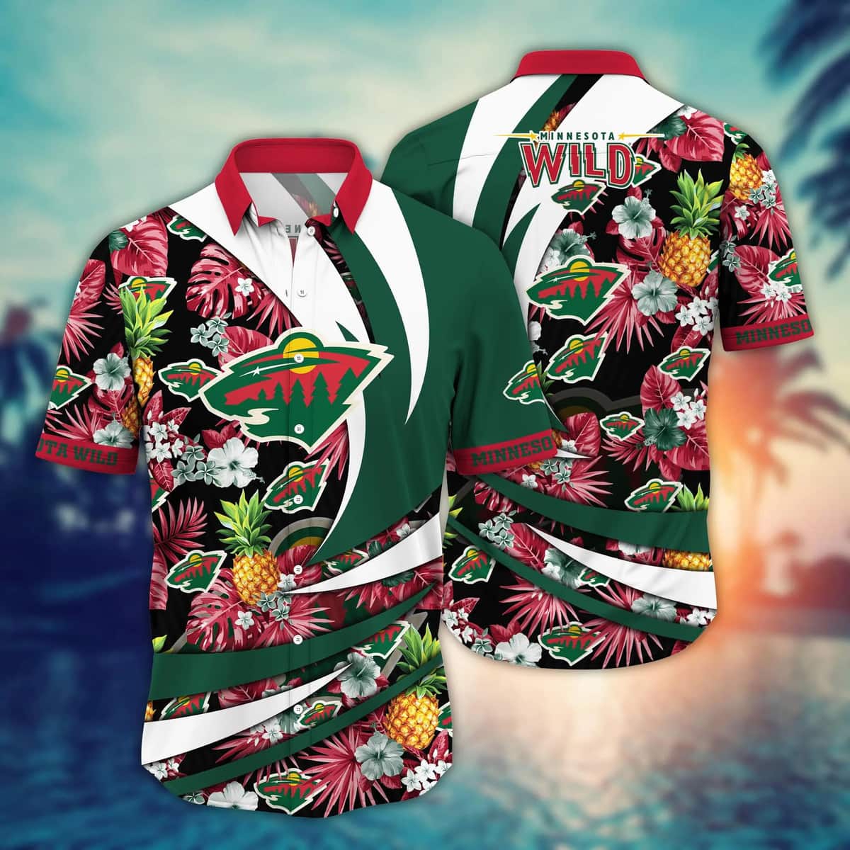 Tropical Aloha NHL Minnesota Wild Hawaiian Shirt Pineapple Gift For Best Friend