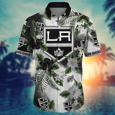 Floral Aloha NHL Los Angeles Kings Hawaiian Shirt Hibiscus Flowers Gift For Family