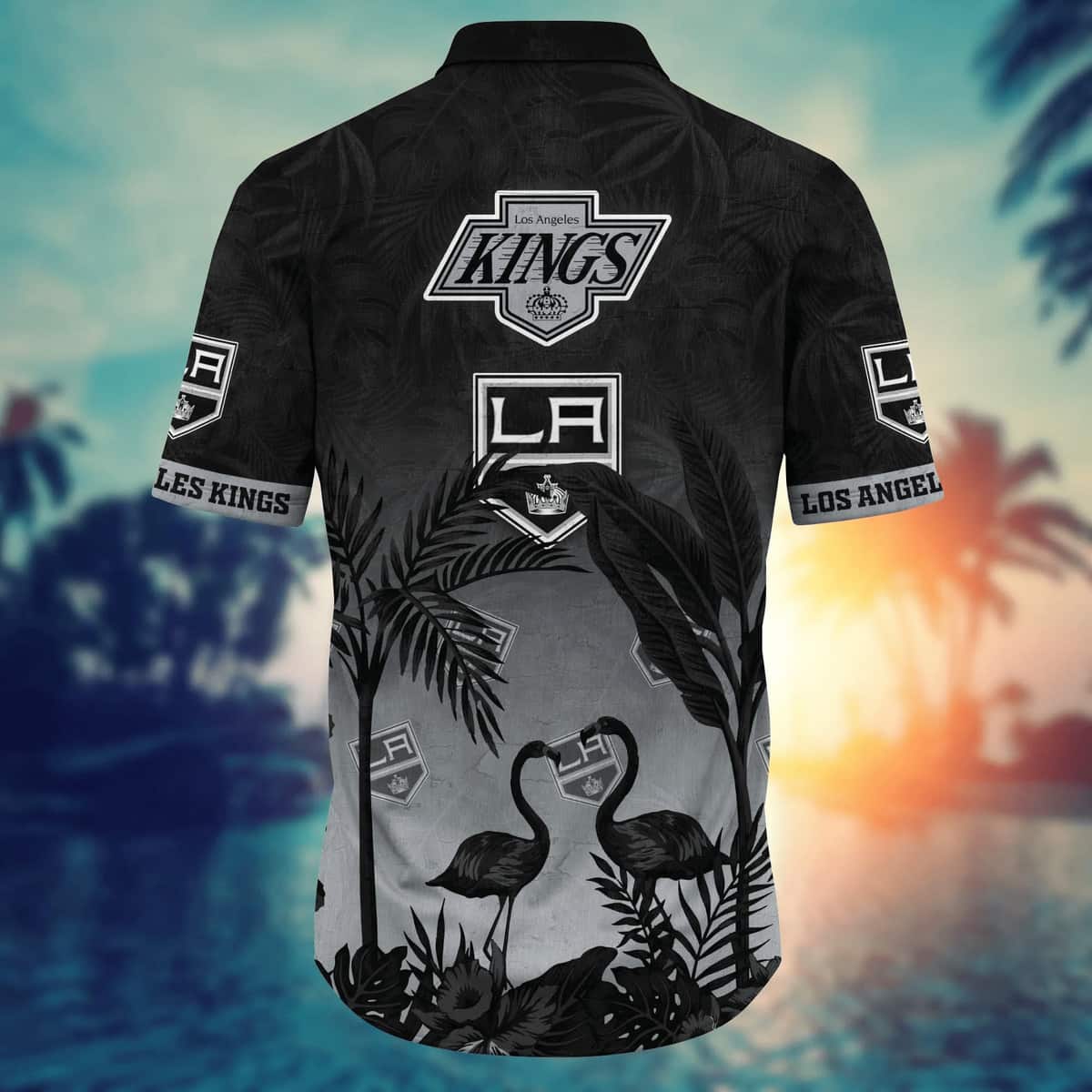 Vintage Aloha NHL Los Angeles Kings Hawaiian Shirt Flora And Fauna Gift For Dad