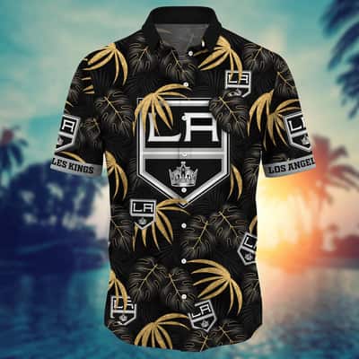 Stylish Aloha NHL Los Angeles Kings Hawaiian Shirt Palm Leaves Gift For Family