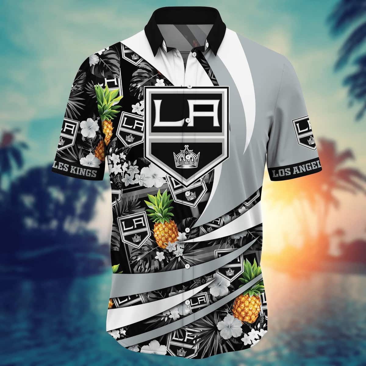 NHL Los Angeles Kings Hawaiian Shirt Pineapple Practical Beach Gift For Great Dad
