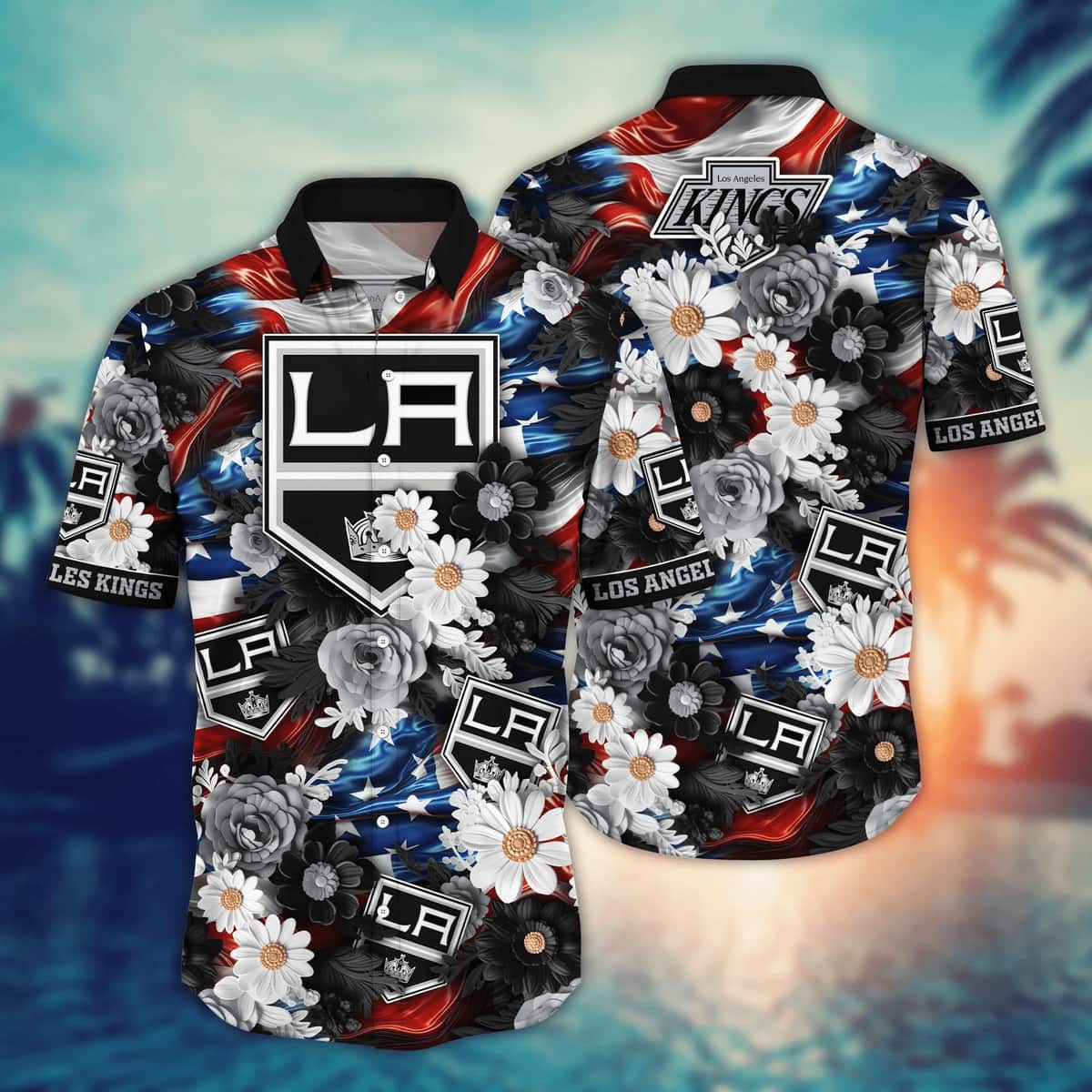 Vintage Aloha NHL Los Angeles Kings Hawaiian Shirt Trendy Summer Gift For  Family