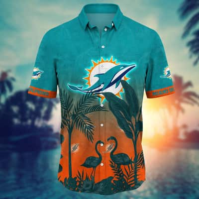 Summer Aloha NFL Miami Dolphins Hawaiian Shirt Practical Beach Gift For Dad