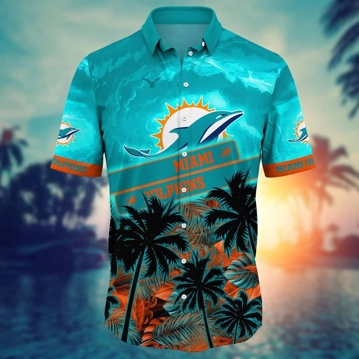 Vintage Aloha NFL Miami Dolphins Hawaiian Shirt Summer Vacation Gift For Boyfriend