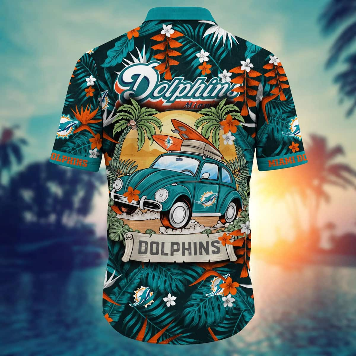 Summer Aloha NFL Miami Dolphins Hawaiian Shirt Practical Beach Gift For Dad