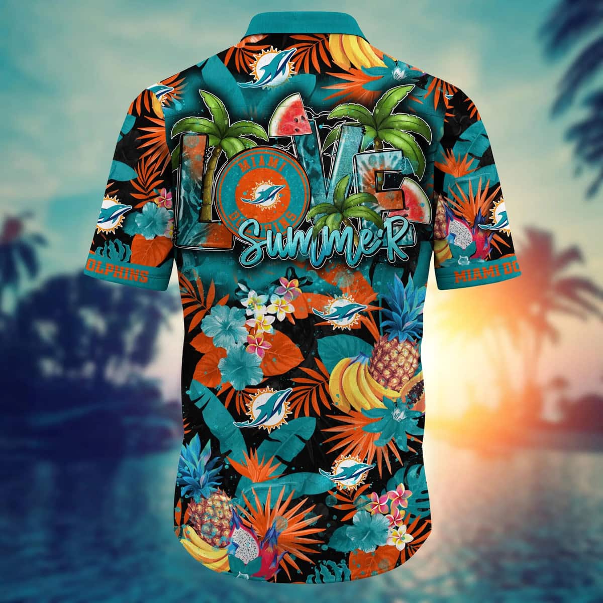 MLB Miami Marlins Hawaiian Shirt Aloha Floral And Fauna Summer Lovers Gift