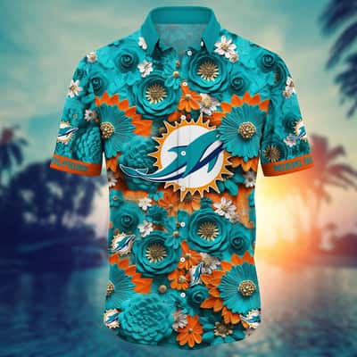 Cool Aloha NFL Miami Dolphins Hawaiian Shirt Gift For Beach Trip