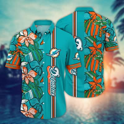 NFL Miami Dolphins Hawaiian Shirt Beach Vacation Cool Gift For Friends