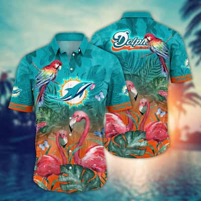 Tropical Aloha NFL Miami Dolphins Hawaiian Shirt Flora And Fauna Special Gift For Friends