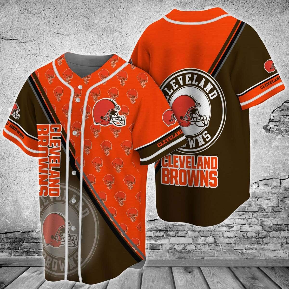 Awesome NFL Cleveland Browns Baseball Jersey Gift For Sports Fans