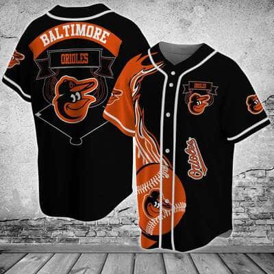 Black MLB Baltimore Orioles Baseball Jersey Gift For Sporty Husband