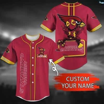 Custom NFL Arizona Cardinals Baseball Jersey Gift For Sports Dad